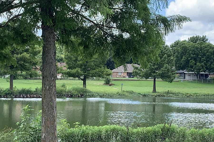 Scenic view of Duck Creek Greenbelt in Spring Park, Garland, TX 75044